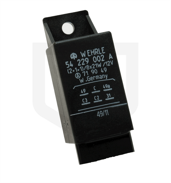 Blinkgeber / Blinkrelais elektronisch 12V (2 + 1 + 1) 8x21W schmale Ausführung für u.a. Fendt - trecker-teile.de