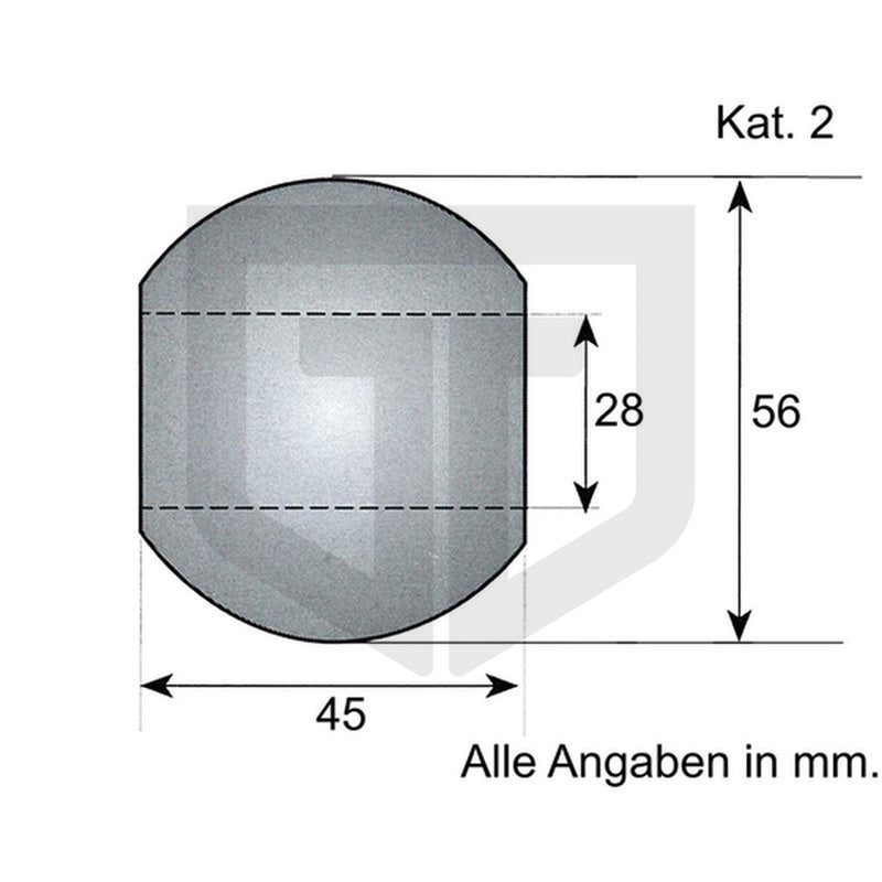 Unterlenkerkugel Kat. 2 - trecker-teile.de