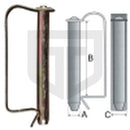 Federsteckbolzen 12 x 80 mm 100305