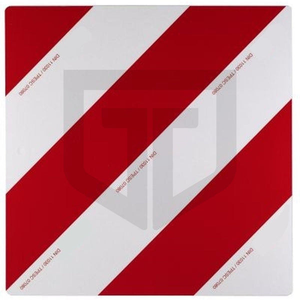 Warntafel 423 x 423 mm nach DIN 11030 einseitig retroreflektierend - links abweisend 100306