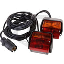 Anhängerbeleuchtung kpl. verkabelt inkl. Leuchtmittel und Schlagschutz - trecker-teile.de