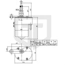 Scheibenwischermotor 12 V, Metallgetriebe, 115° Wischfeld - trecker-teile.de