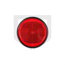 Rückstrahler rot (hinten) Ø 90 mm, inkl. Schraube und Mutter, verstärkte Ausführung 100374