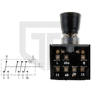 Warnblinkschalter / Warnblinkgeber 12 V, 7-polig, passend für MF Massey Ferguson (1671544M2) - trecker-teile.de