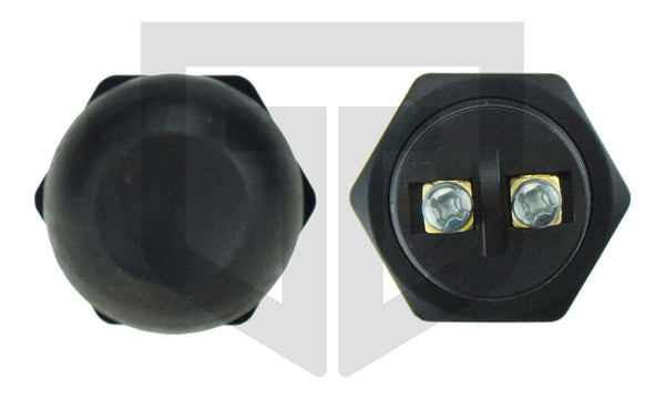 Druckknopfschalter schwarz mit Schraubanschlüssen - trecker-teile.de