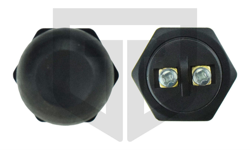 Druckknopfschalter schwarz mit Schraubanschlüssen - trecker-teile.de